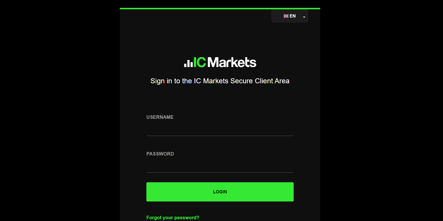 Личный кабинет IC Markets — обзор возможностей